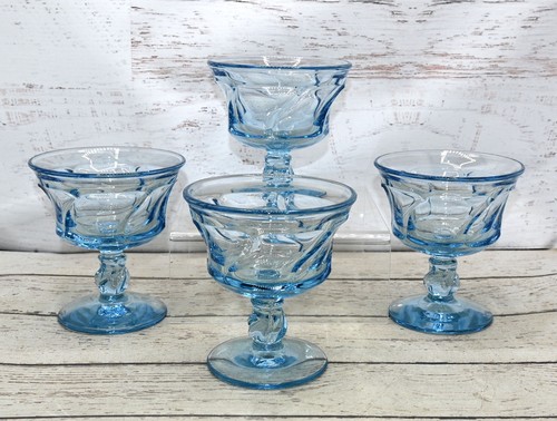 Fostoria jamestown swirl blue - jamestown,